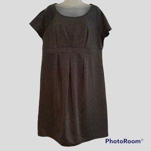 Liz Lange Maternity for Target Gray Empire Waist Straight Dress with Darts